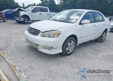 2003 Toyota Corolla S z USA, uszkodzony, nr VIN 1NXBR32E83Z016058